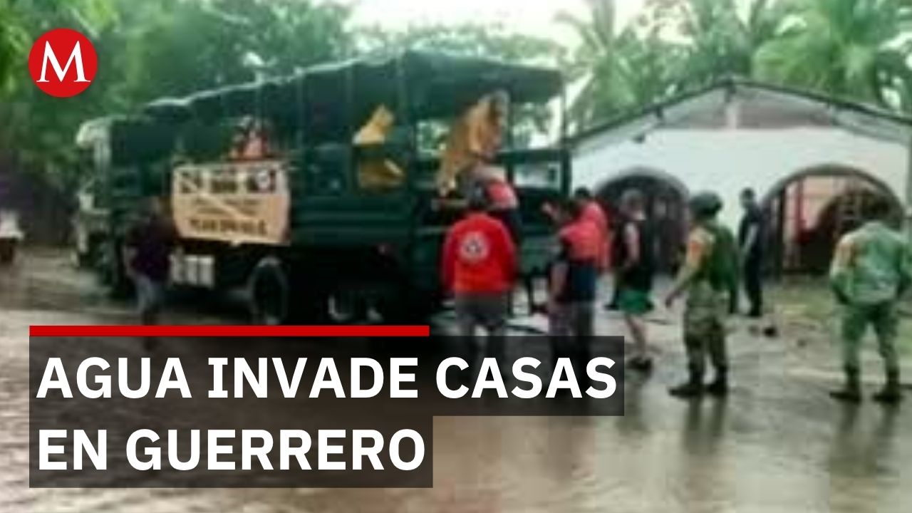 Ejército evacúa 30 personas en Guerrero por oleaje del huracán Polo