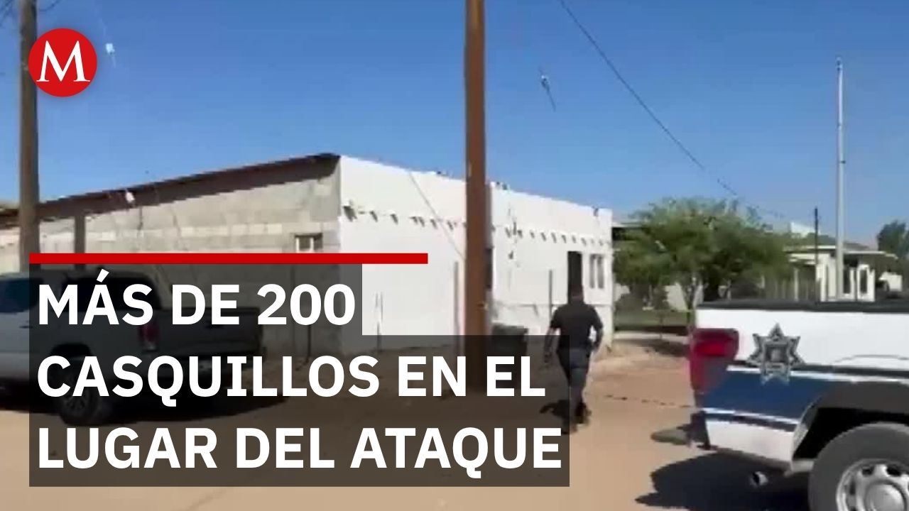 Dos encapuchados disparan contra subcomandante en Mexicali; hallan más de 200 casquillos