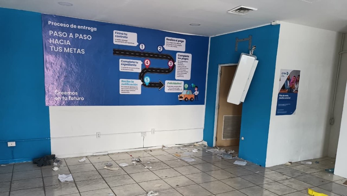Así luce la financiera Crevi tras conflicto por supuesto fraude en Tampico. (Jesús Alberto García)