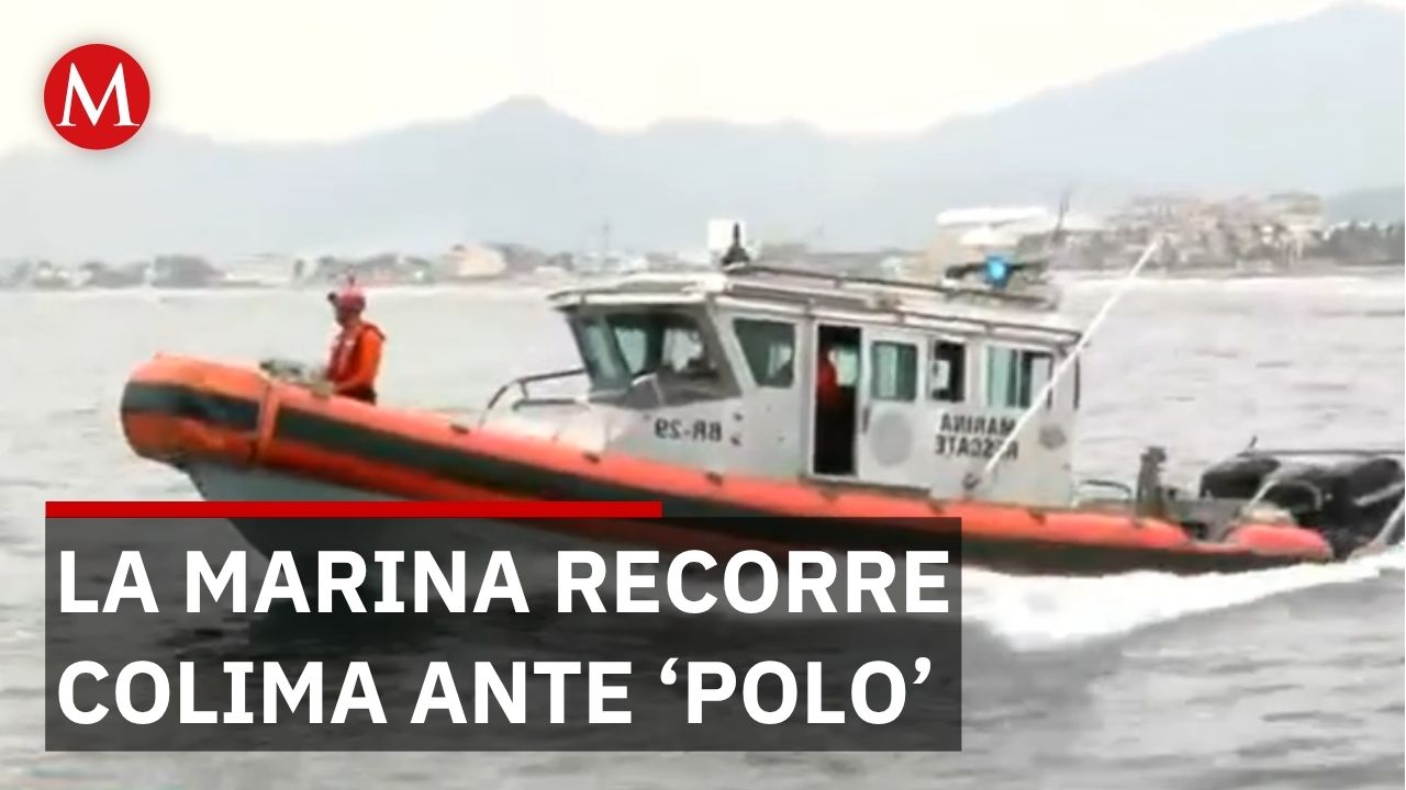 Marina Armada patrulla costas de Colima ante llegada del huracán 'Polo' a 200 km
