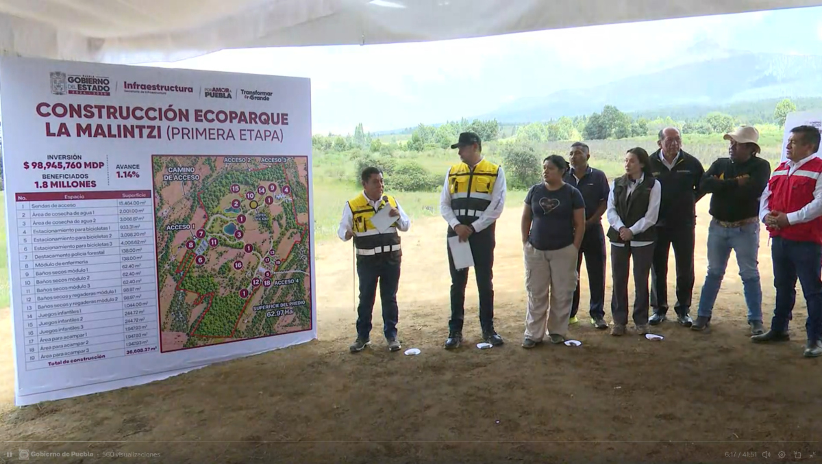 Armenta recorre Ecoparque Malinche: anuncia mejoras en Zócalo de Canoa | Especial