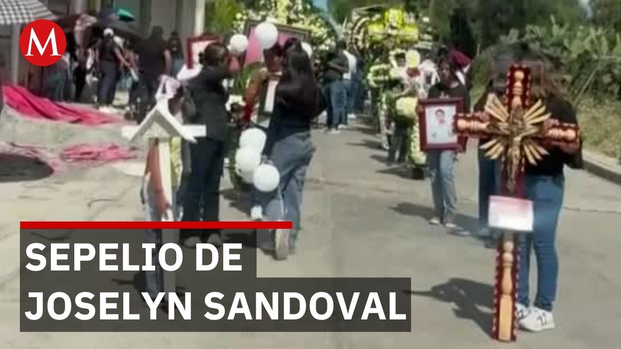 Despiden a Joselyn Sandoval, víctima de violencia contra mujeres en Estado de México.