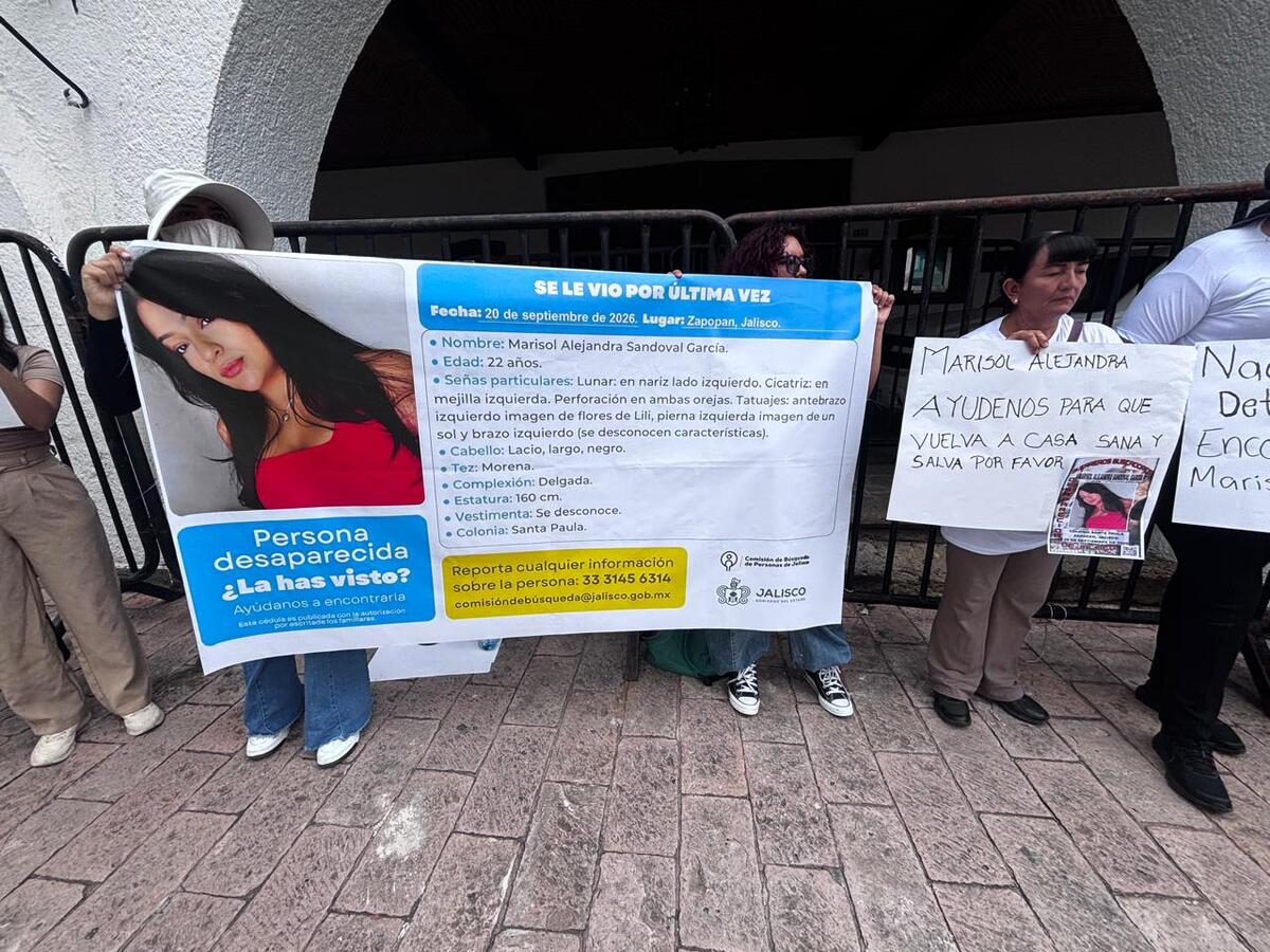Familiares exigen la localización de Marisol con vida. (Josefina Ruíz)