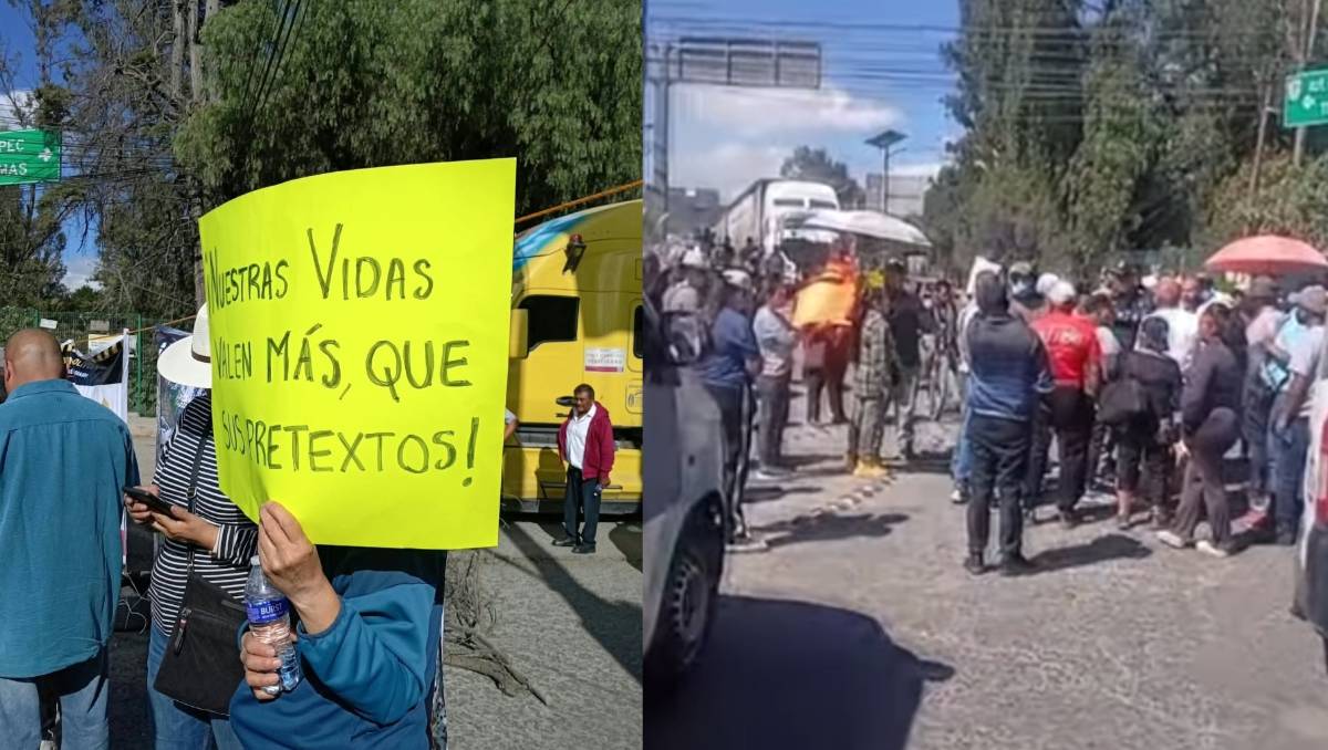 Los manifestantes advirtieron que llevarán su protesta a la caseta de Tepotzotlán si no reciben atención a sus demandas. | Foto: Especial