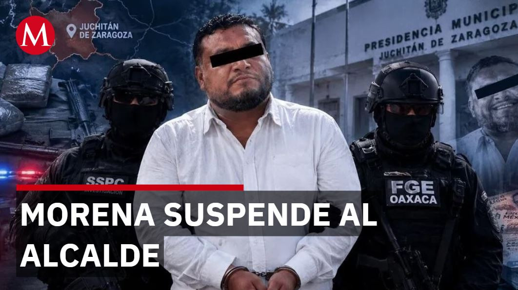 Morena suspende derechos partidistas del alcalde detenido en Juchitán