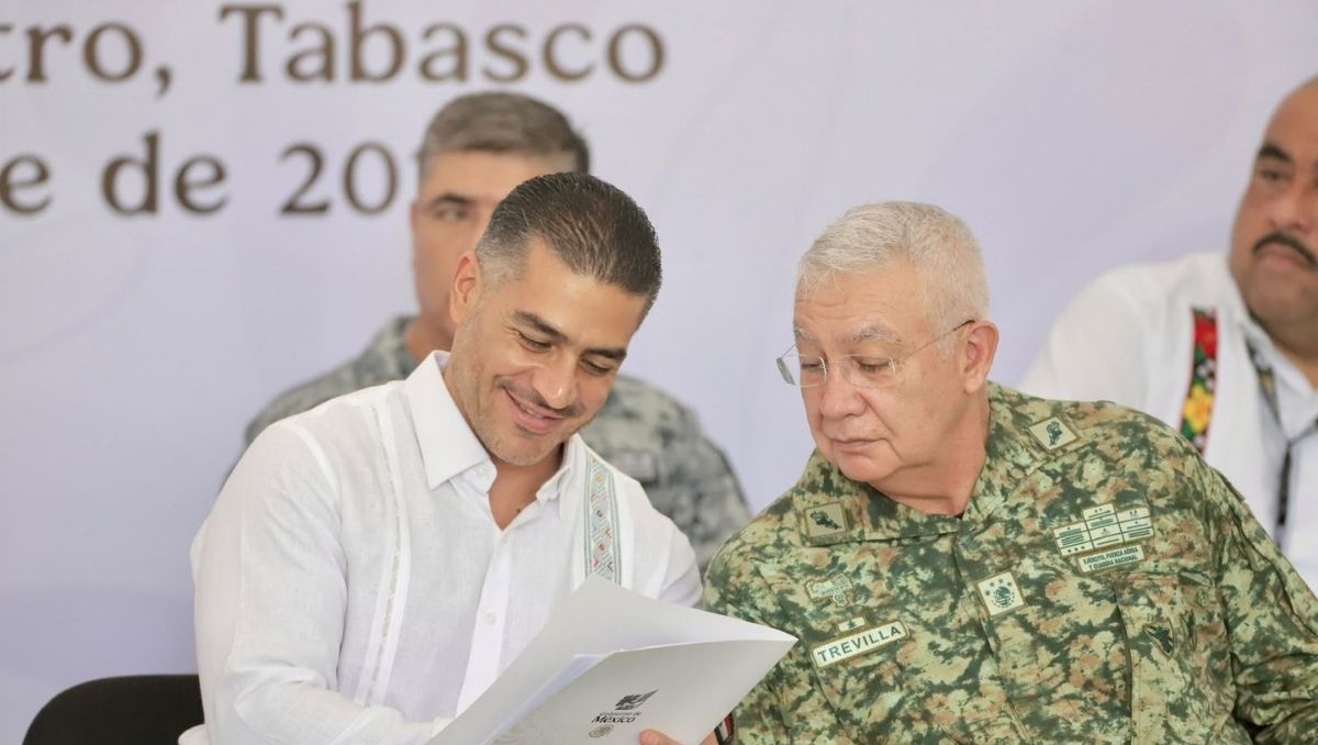 Omar García Harfuch, secretario de Seguridad y Protección Ciudadana en Villahermosa, Tabasco. | Foto: Ariel Ojeda