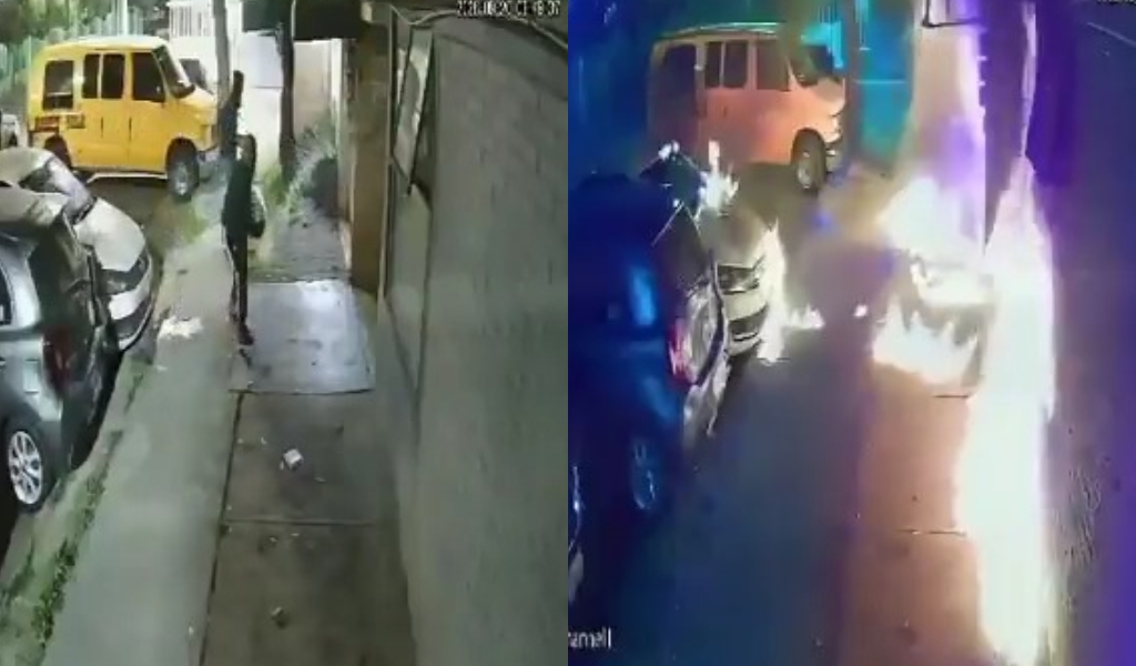 Tras provocar el incendio los hombres huyeron del sitio. | Especial