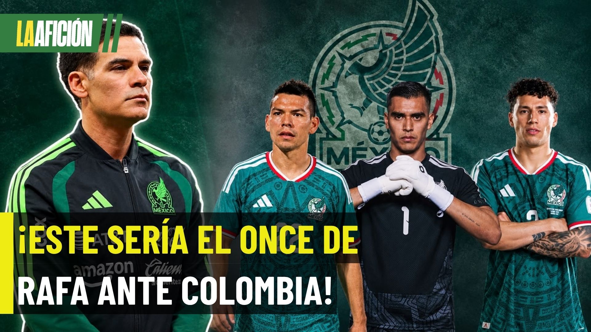 ¡Rafa Márquez tendría listo su debut! El posible once de México ante Colombia