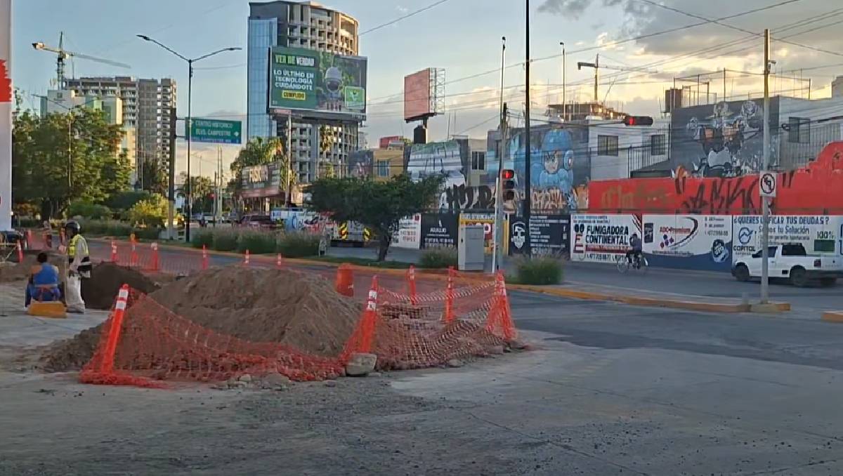 En los trabajos de ampliación del bulevar ocurrió este incidente | Cortesía