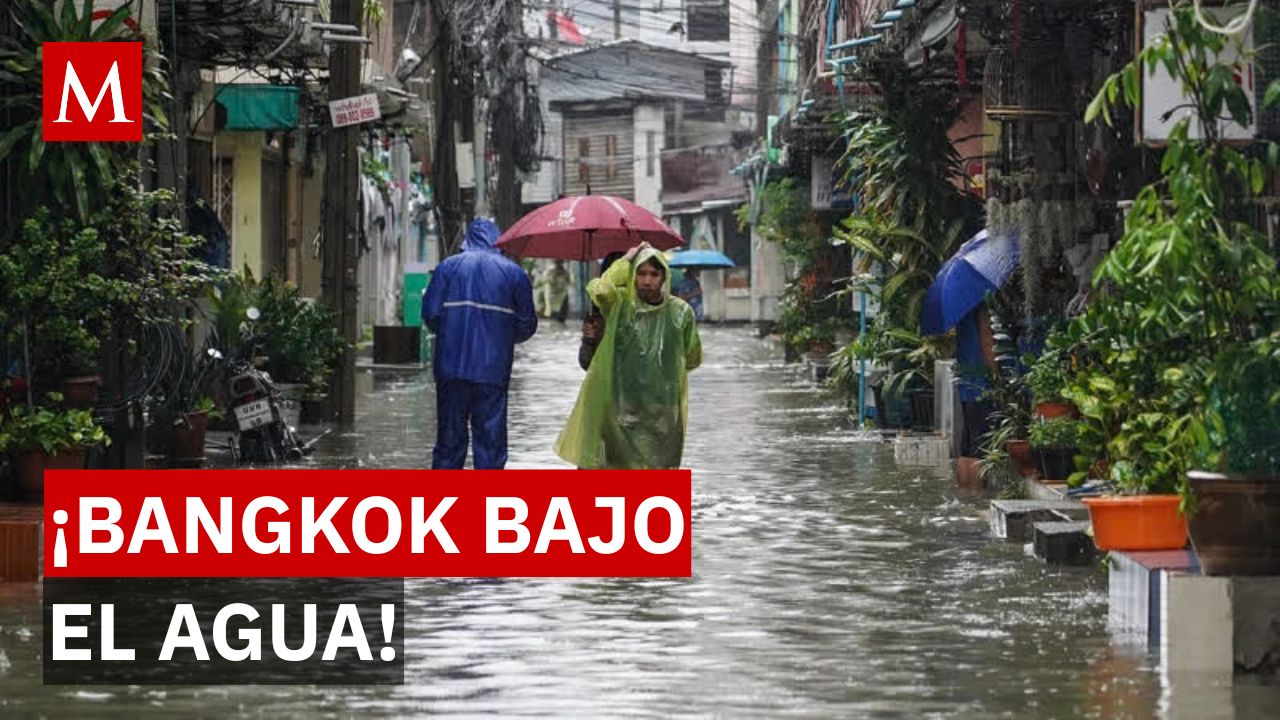 “El agua llega a la cintura”: así viven las inundaciones en Bangkok tras 48 horas de lluvia