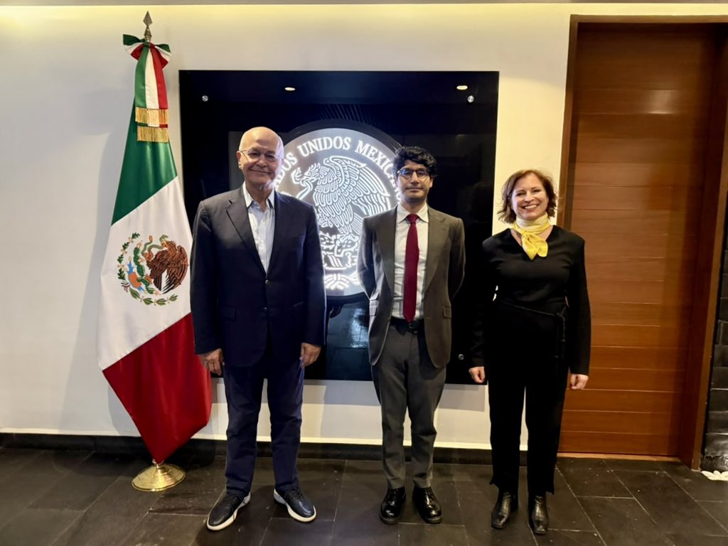 Chiara Cardoletti, representante de México ante ACNUR, recibió al Alto Comisionado. | Foto: X