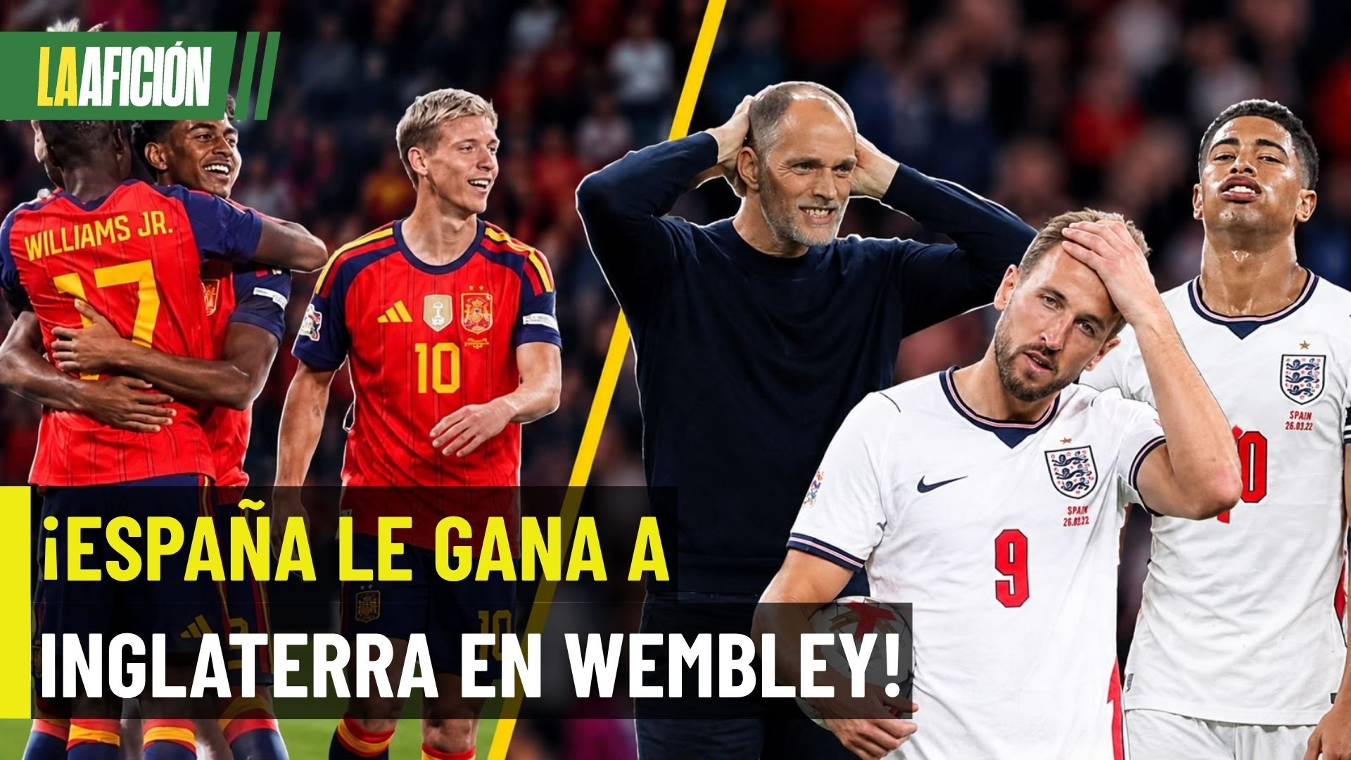 ¡Noche loca en Wembley! España remonta a Inglaterra