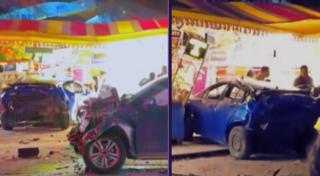 Accidente frente a Feria de Dolores Hidalgo deja heridos. | Redes Sociales