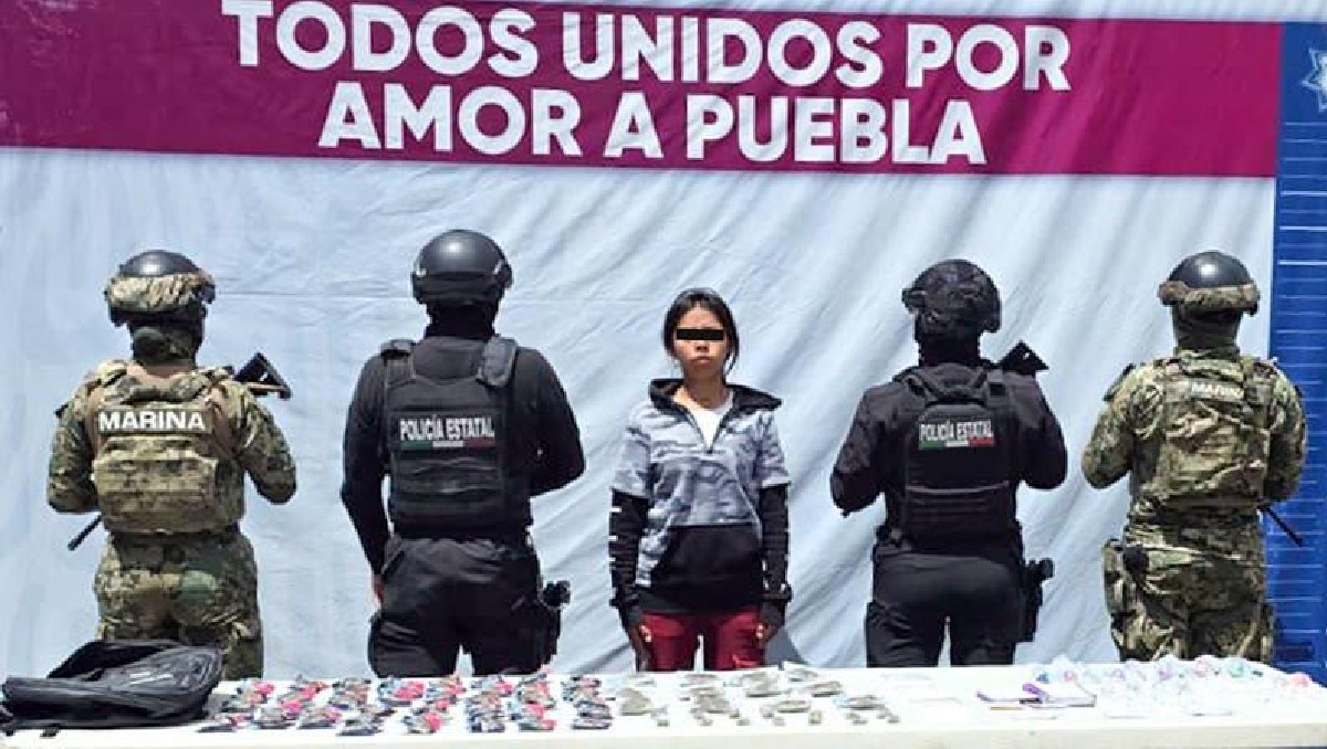 Cae mujer vinculada a “Los Pocholos” con droga en Huixcolotla | Especial