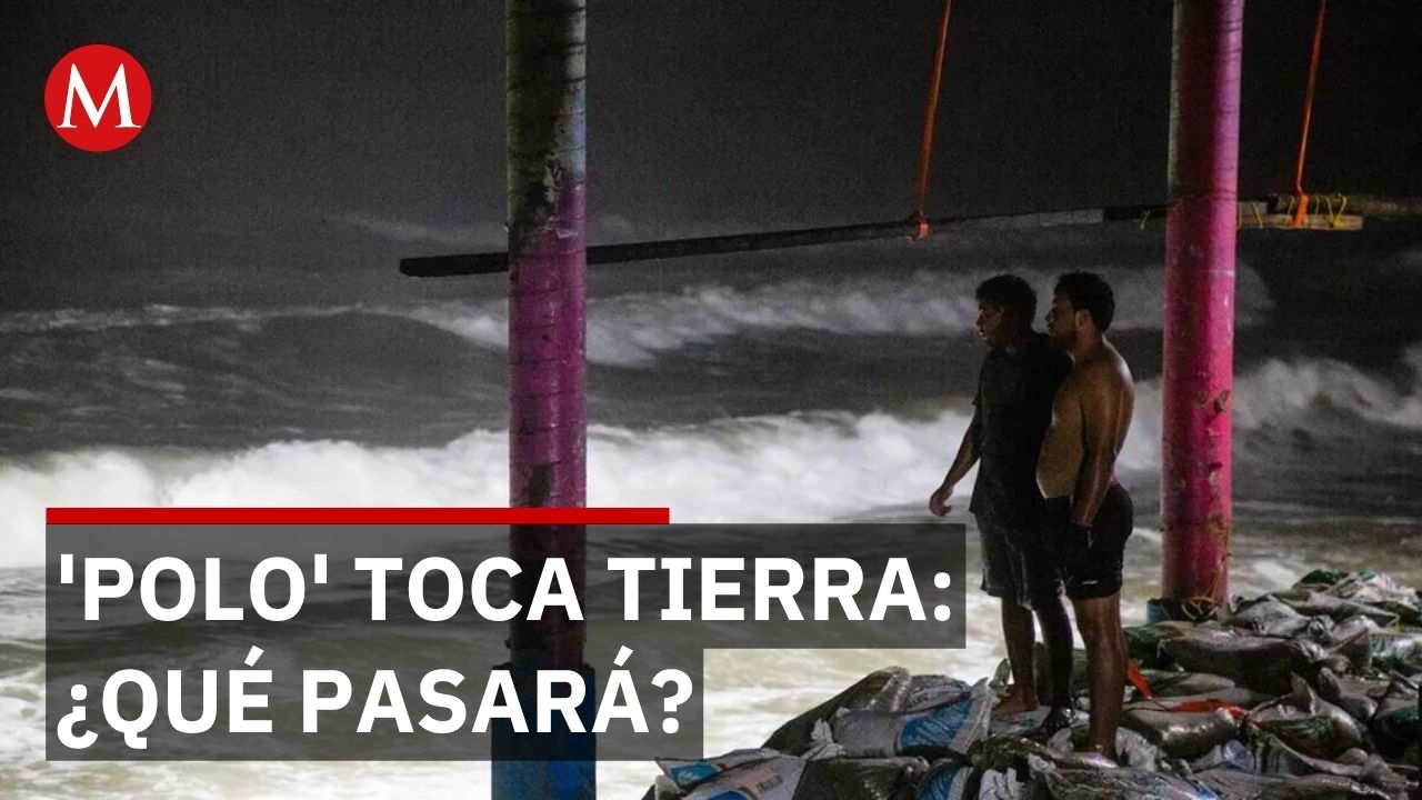 Huracán 'Polo' toca tierra mañana en Baja California Sur pero mar permanece tranquilo