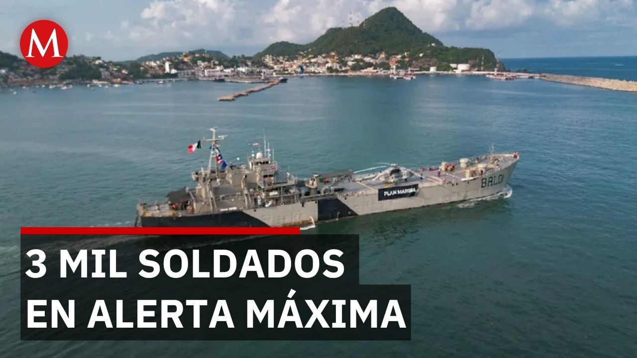 Marina despliega 3 mil soldados en Baja California Sur ante huracán 'Polo'