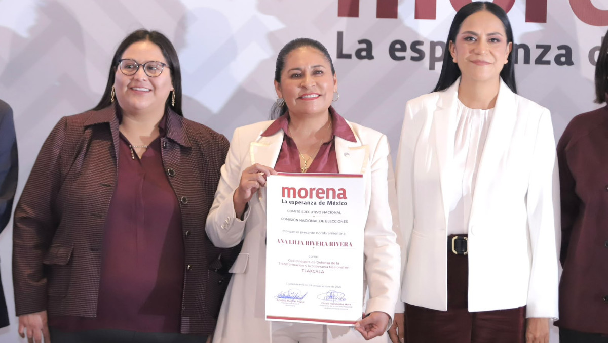 Ana Lilia Rivera fue designada como coordinadora en defensa de la 4T en Tlaxcala | Ariel Ojeda