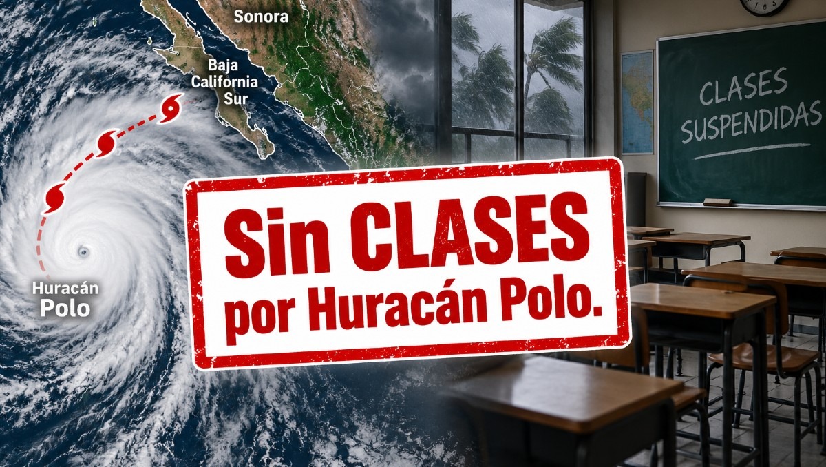 Autoridades suspenden clases por avance del huracán Polo (IA)