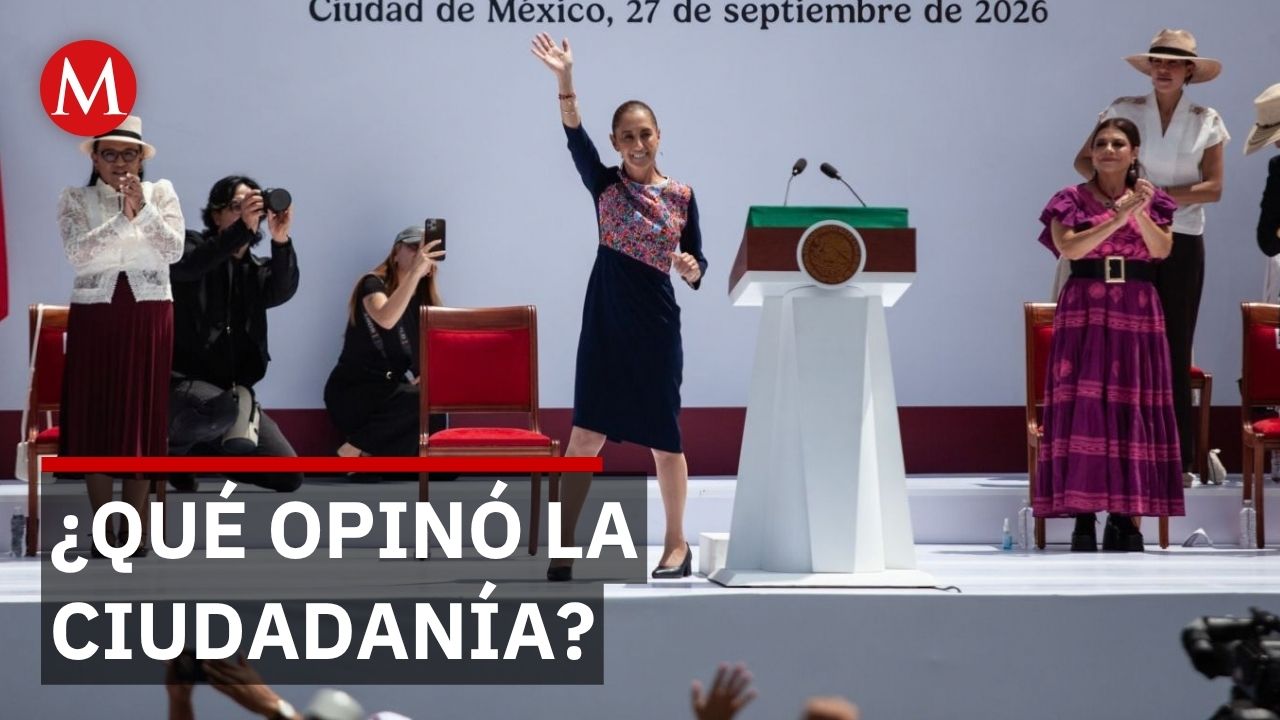 Ciudadanos califican Segundo Informe de Gobierno de Claudia Sheinbaum en CdMx