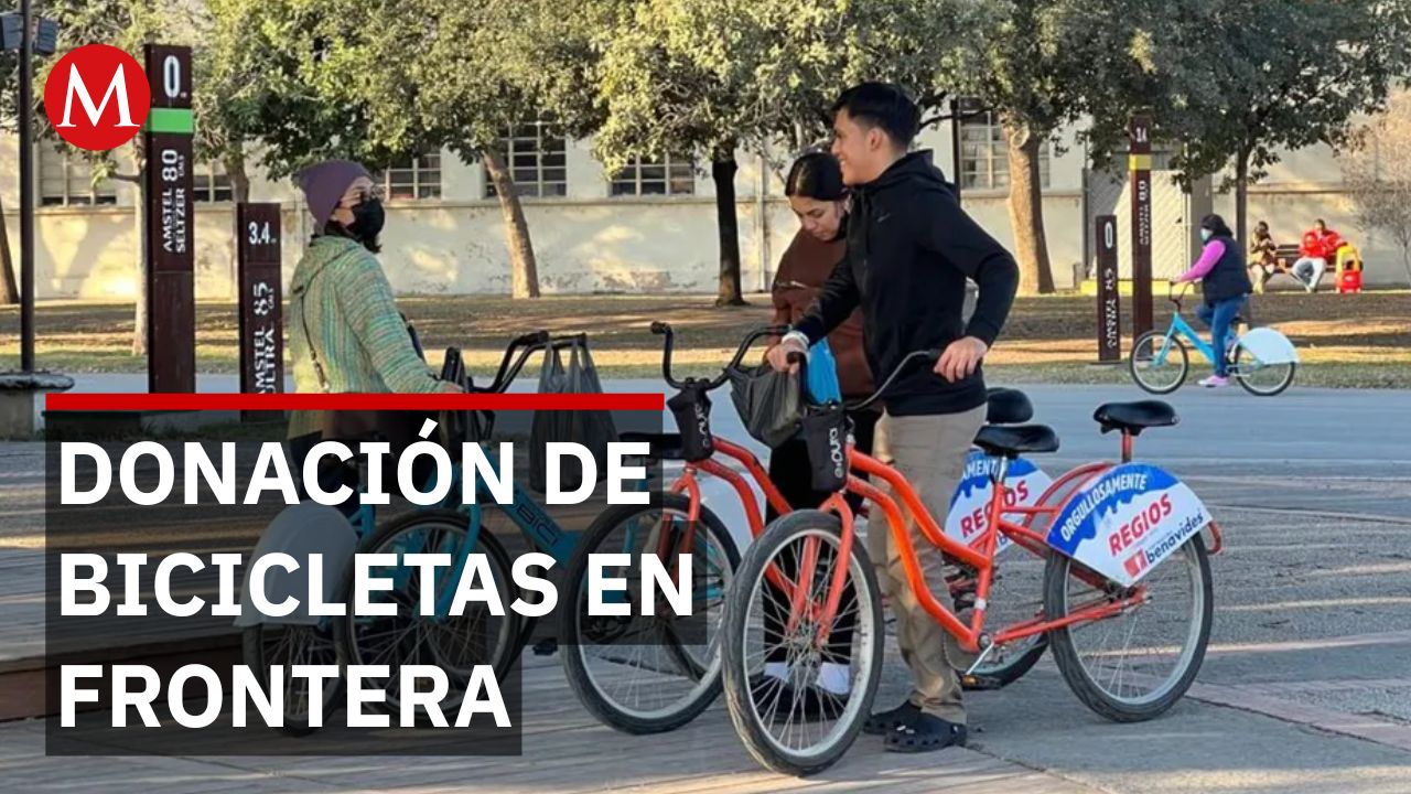 Cruce histórico: 500 bicicletas donadas a migrantes en la frontera EU-México