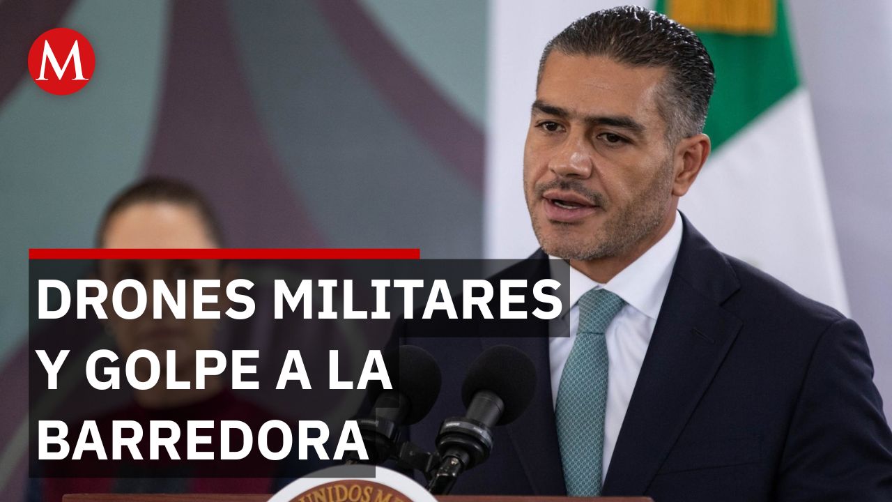 Harfuch reporta fractura del grupo criminal y descarta el uso de drones militares