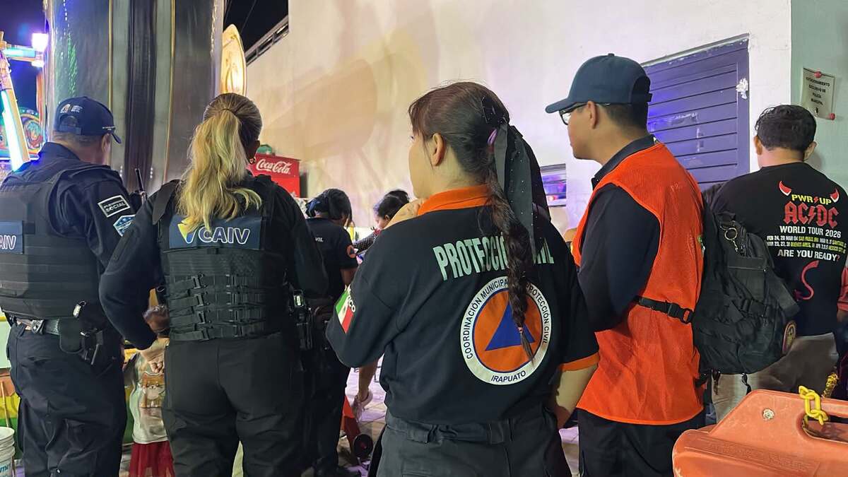 Cuatro niños perdidos durante la estampida fueron devueltos a sus familias. | Secretaría de Seguridad Ciudadana Irapuato.