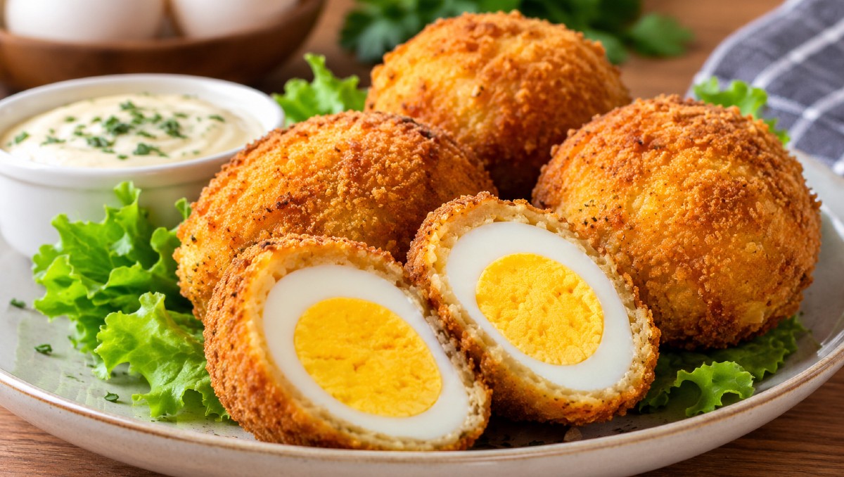 Receta para hacer huevos crujientes para el desayuno (IA)
