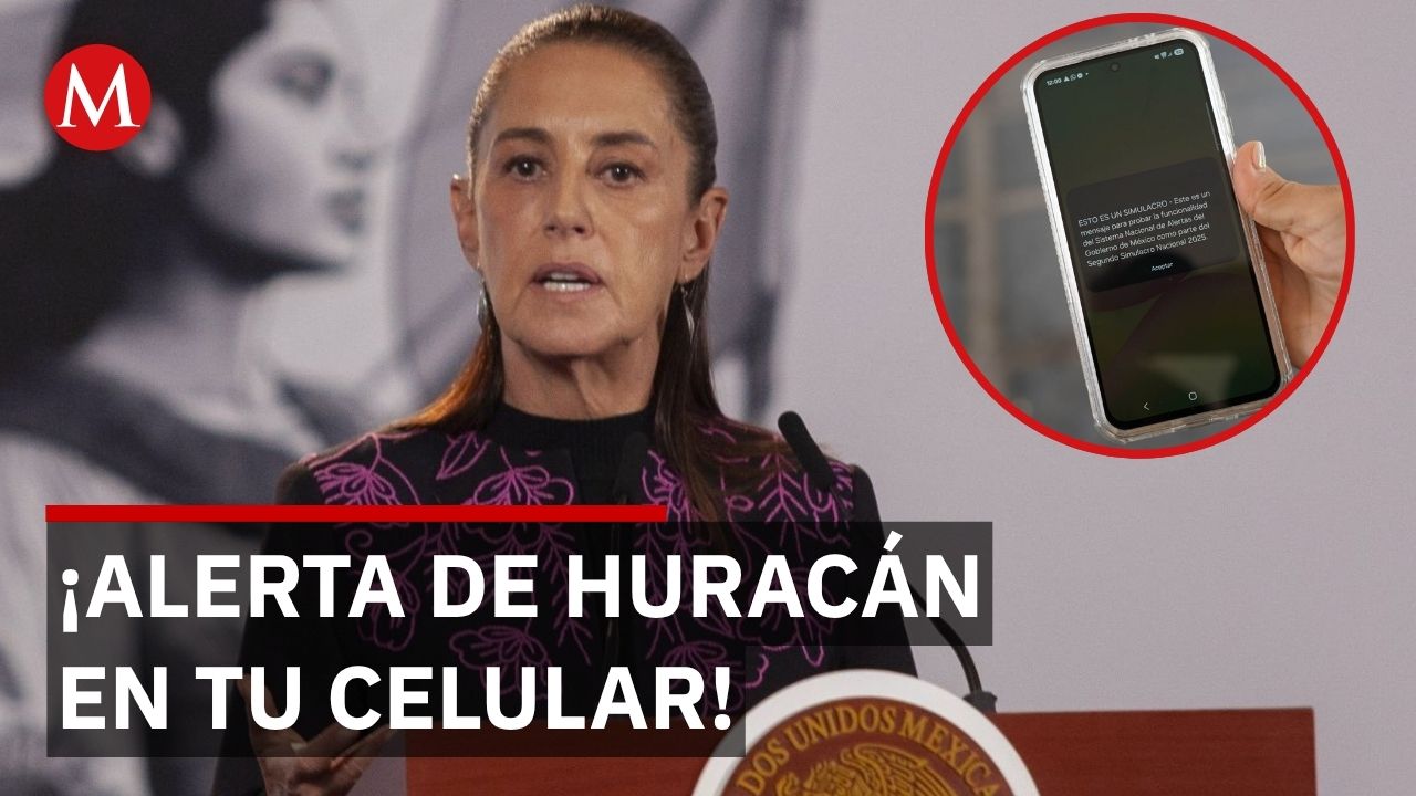 Sheinbaum alista alerta de tormentas en celulares para octubre