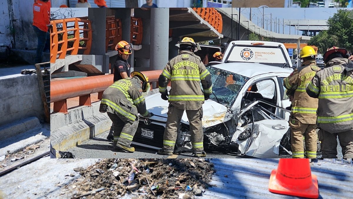 El conductor resultó con lesiones leves. Foto: Especial