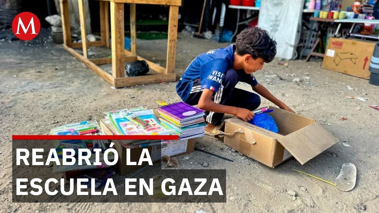 Gaza en ruinas pero las escuelas reabrieron y más de 1 mil niños ya están en clases