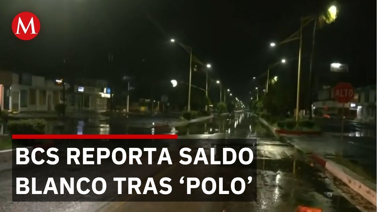 Huracán 'Polo' causa inundaciones en Puerto San Carlos; evacúan viviendas en Baja California Sur