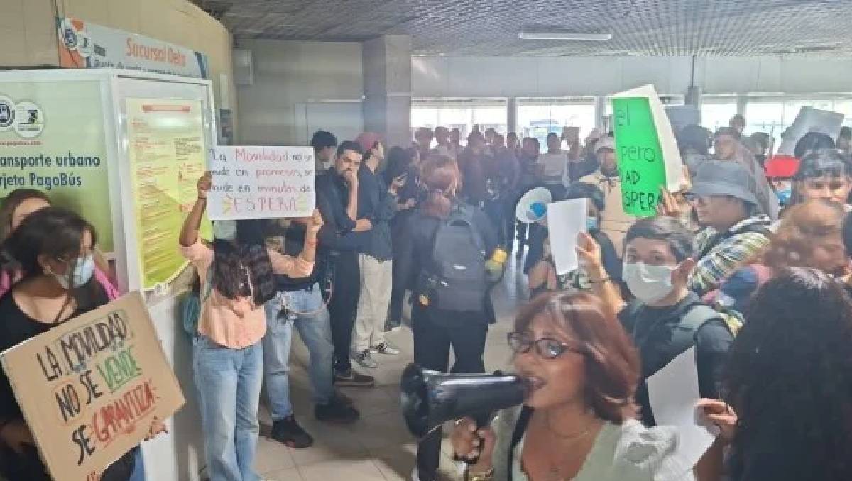 Manifestación en Estación de Transferencia Delta en León | Cortesía