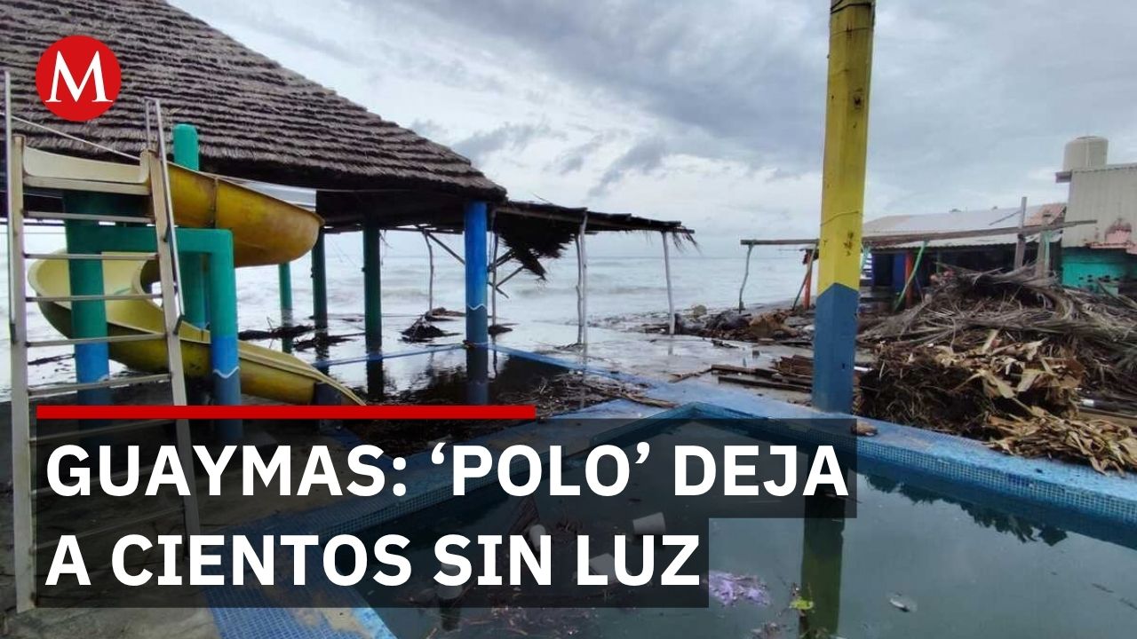 Más de 200 personas sin agua ni electricidad tras paso de huracán 'Polo' en Sonora