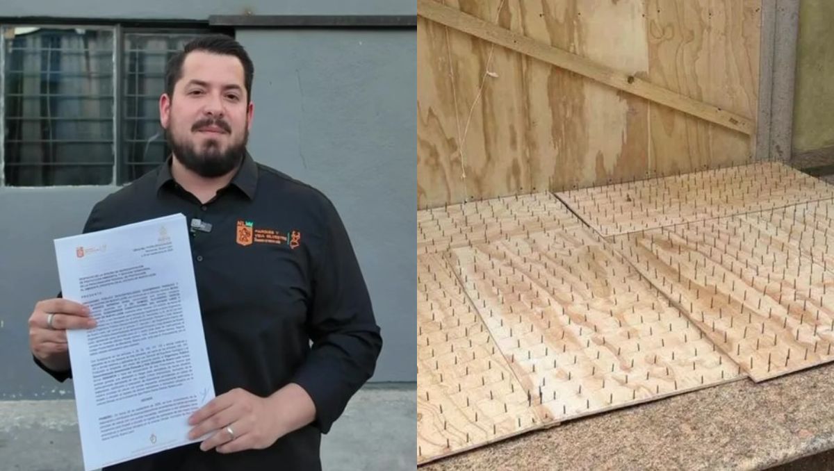 En redes sociales se dio a conocer que vecinos de la colonia Olinalá frabricaron tablas de madera con clavos para ahuyentar a los osos. Especial