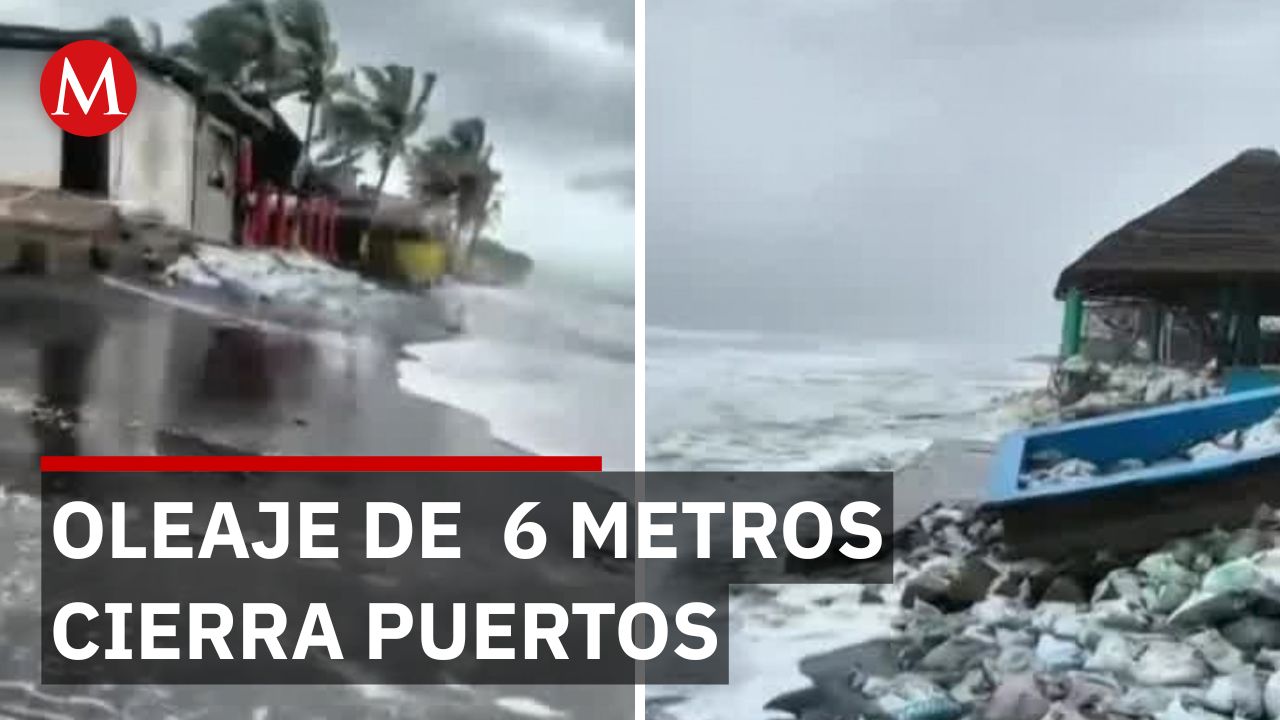 Tormenta 'Rachel' cierra puertos y amenaza playas de Michoacán