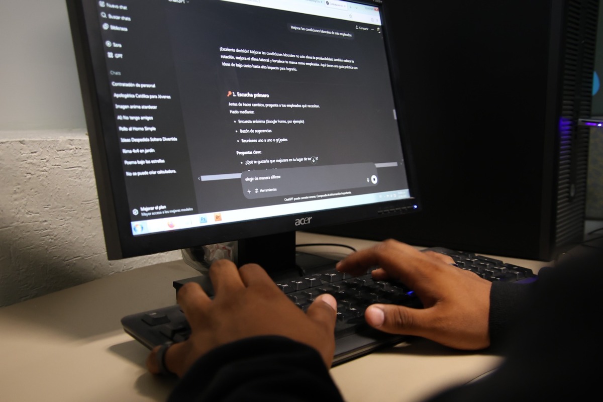 Uso de la Inteligencia Artificial. | Foto: Verónica Rivera
