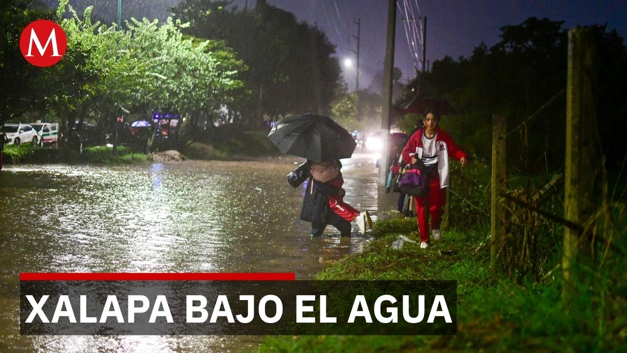 Xalapa sufre severas inundaciones; lluvias dejan 2 muertos en Veracruz