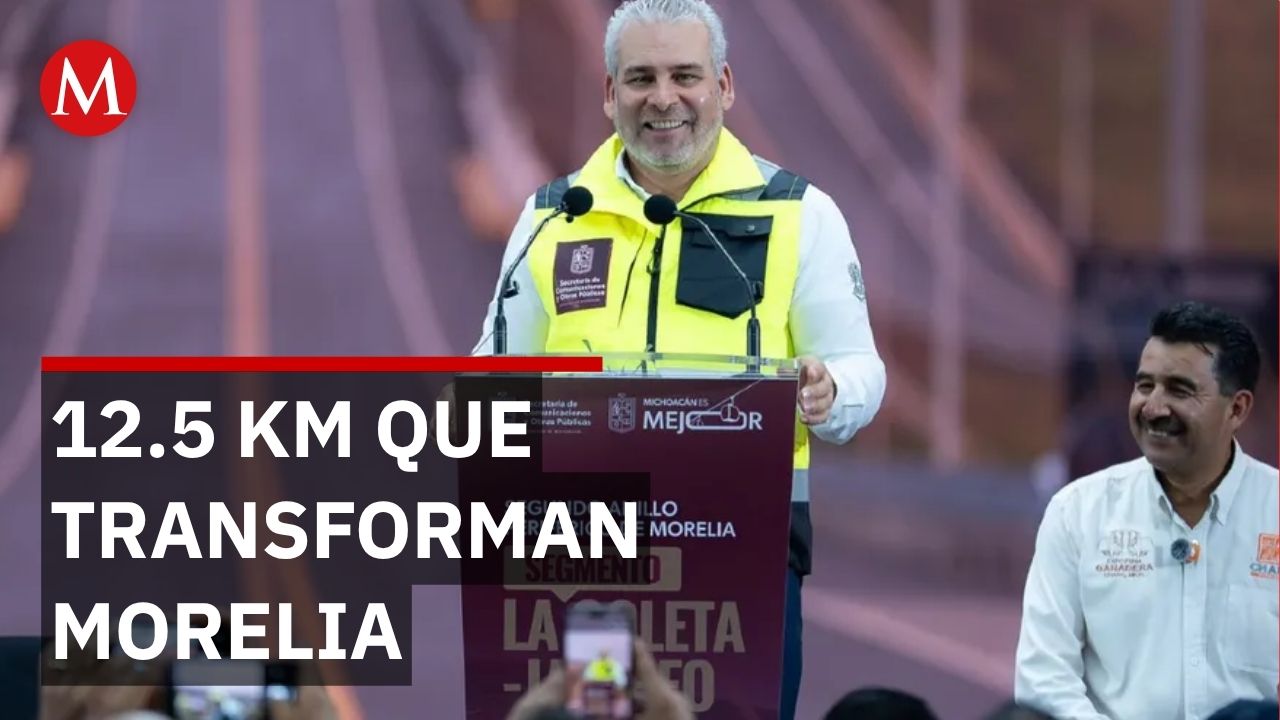 Gobernador inaugura anillo periférico que reduce tiempo de viaje en Morelia