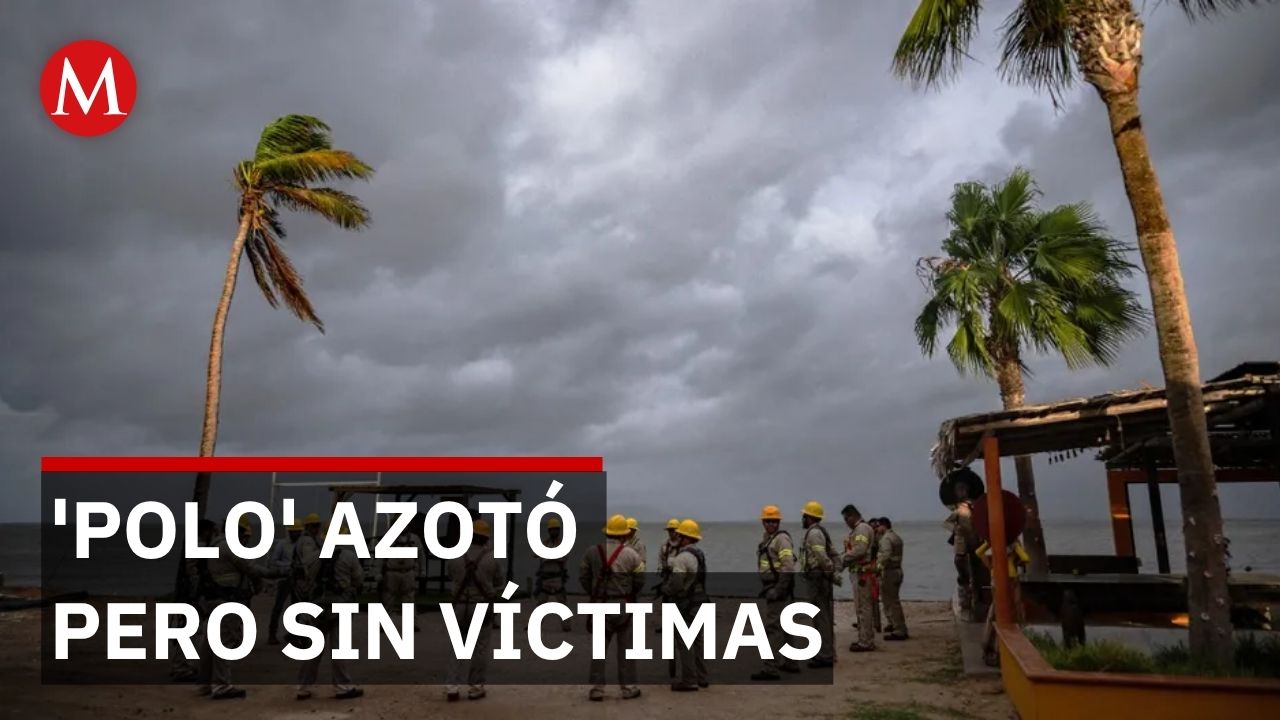 Huracán 'Polo' azota Baja California y Sonora sin dejar víctimas mortales