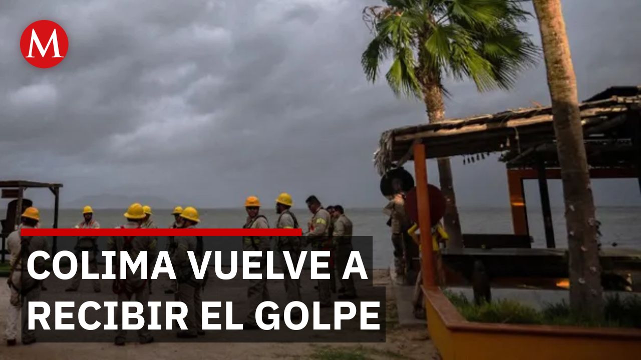 Huracán 'Rachel' azota Playa El Paraíso en Colima tras daños por el huracán 'Polo'