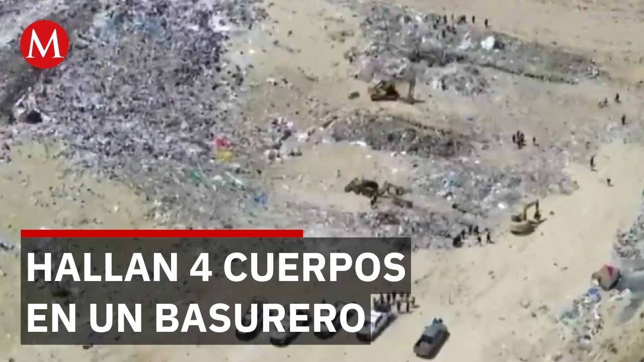 Madres buscadoras hallan 4 cuerpos en un basurero de Baja California