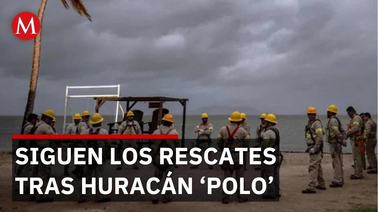 Marina evacúa menores en Baja California Sur tras daños del huracán 'Polo'