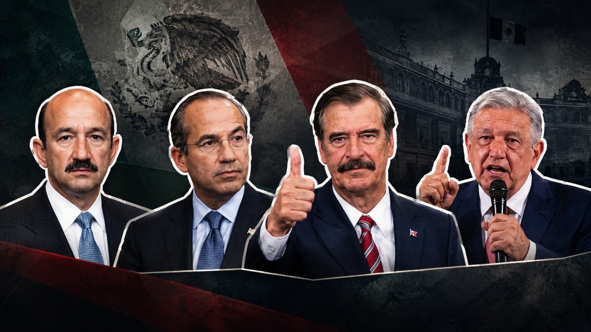 Obrador, Fox, Calderón y Salinas, protagonistas de los mensajes. | IA