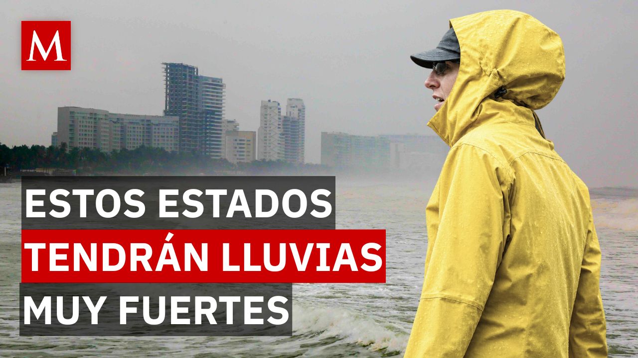 ¡Alerta por lluvias! Huracán 'Rachel' y frente frío 1 amenazan a estos estados de México
