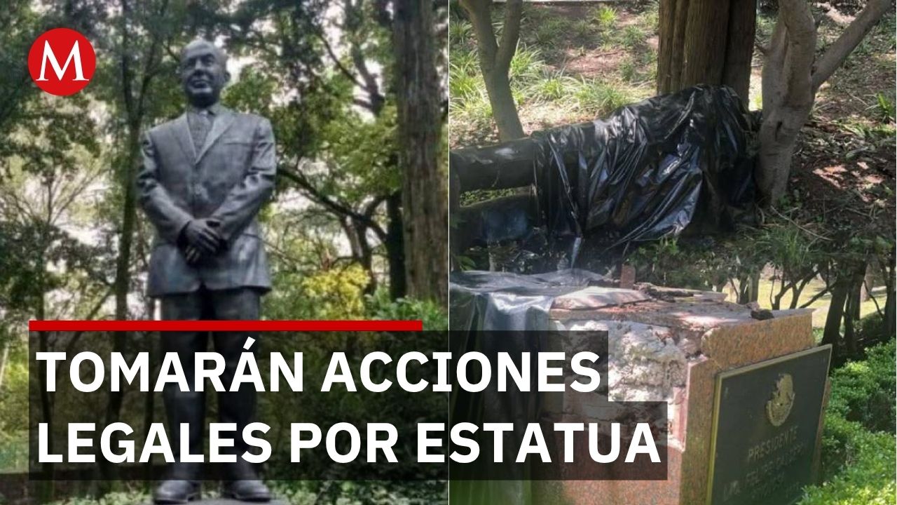 Condena presidencial a destrucción de estatua, pero las autoridades permitieron el acto