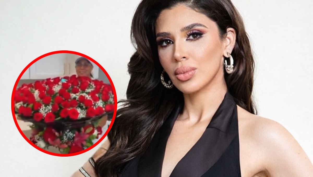 Emma Coronel recibe ramo de rosas/ Especial