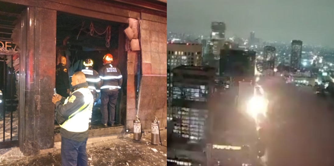 La explosión se registró en las inmediaciones perimetrales de Alameda Central. | Especial
