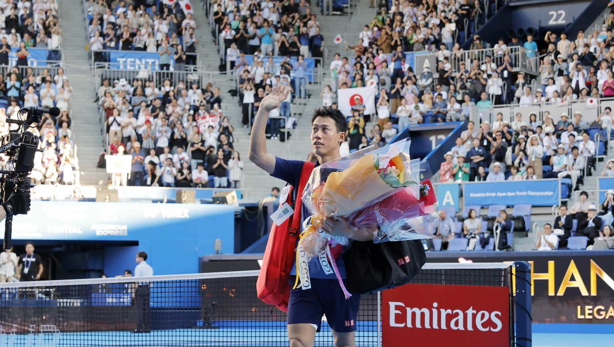 Kei Nishikori se despide del tenis en el Abierto de Japón (AP)