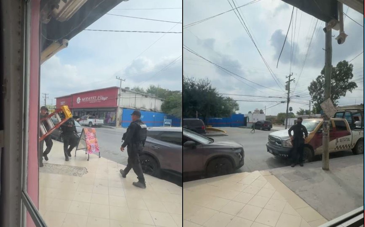 La mujer transmitió en vivo el momento en el que la policía se encontraba en las inmediaciones de su local. | Facebook: Bell Chávez