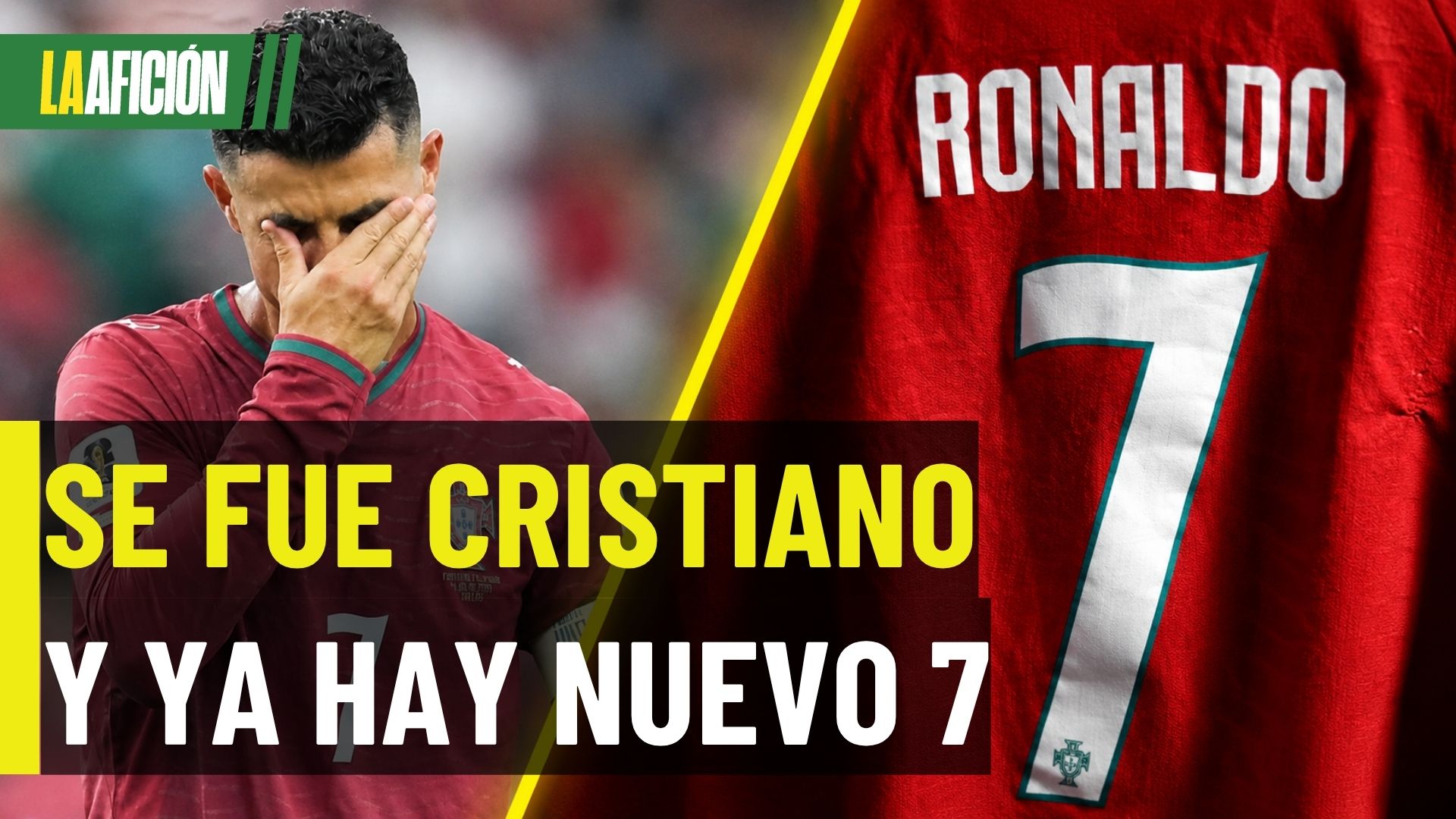 ¡Ni tiempo pasó! Cristiano se fue y Portugal ya asignó el número 7 a otro jugador